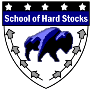 a logo featuring School of Hard Stocks.