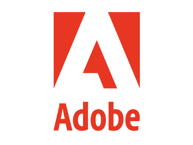 A logo featuring ADOBE.
