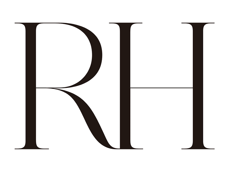 Logo featuring RH.